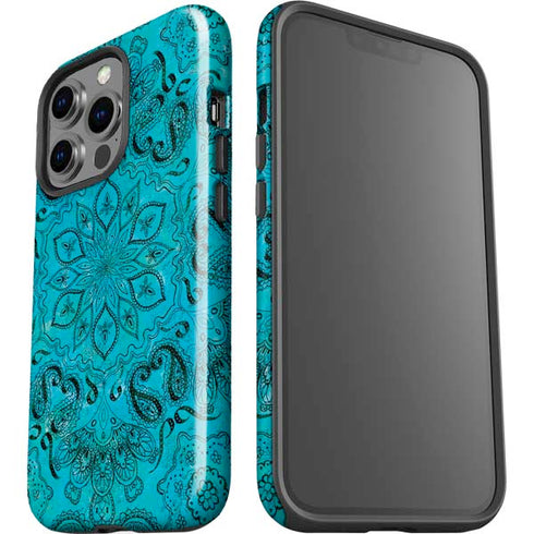 Blue Zen Ginseng iPhone 15 Pro Impact Case